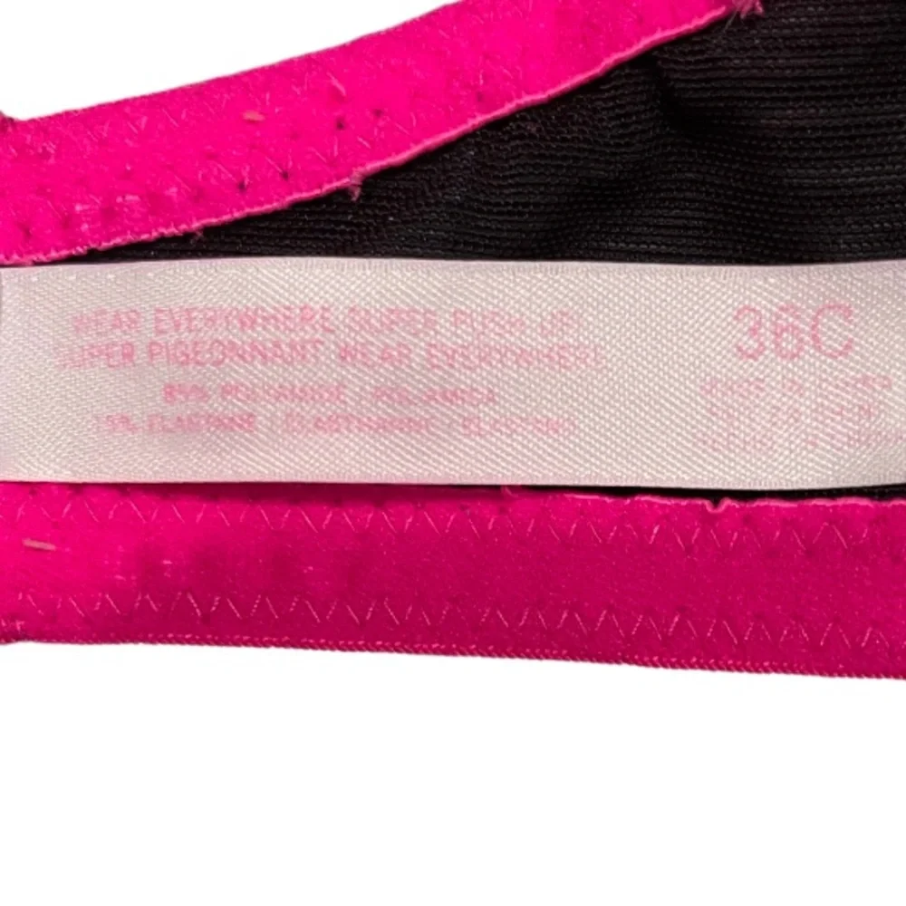 PINK Victoria’s Secret Wear Everywhere Super Push Up Bra Size 36C